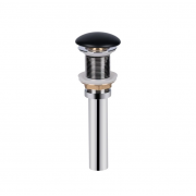 Донний клапан для раковини Qtap PU03 70х70х227.5 Matt black